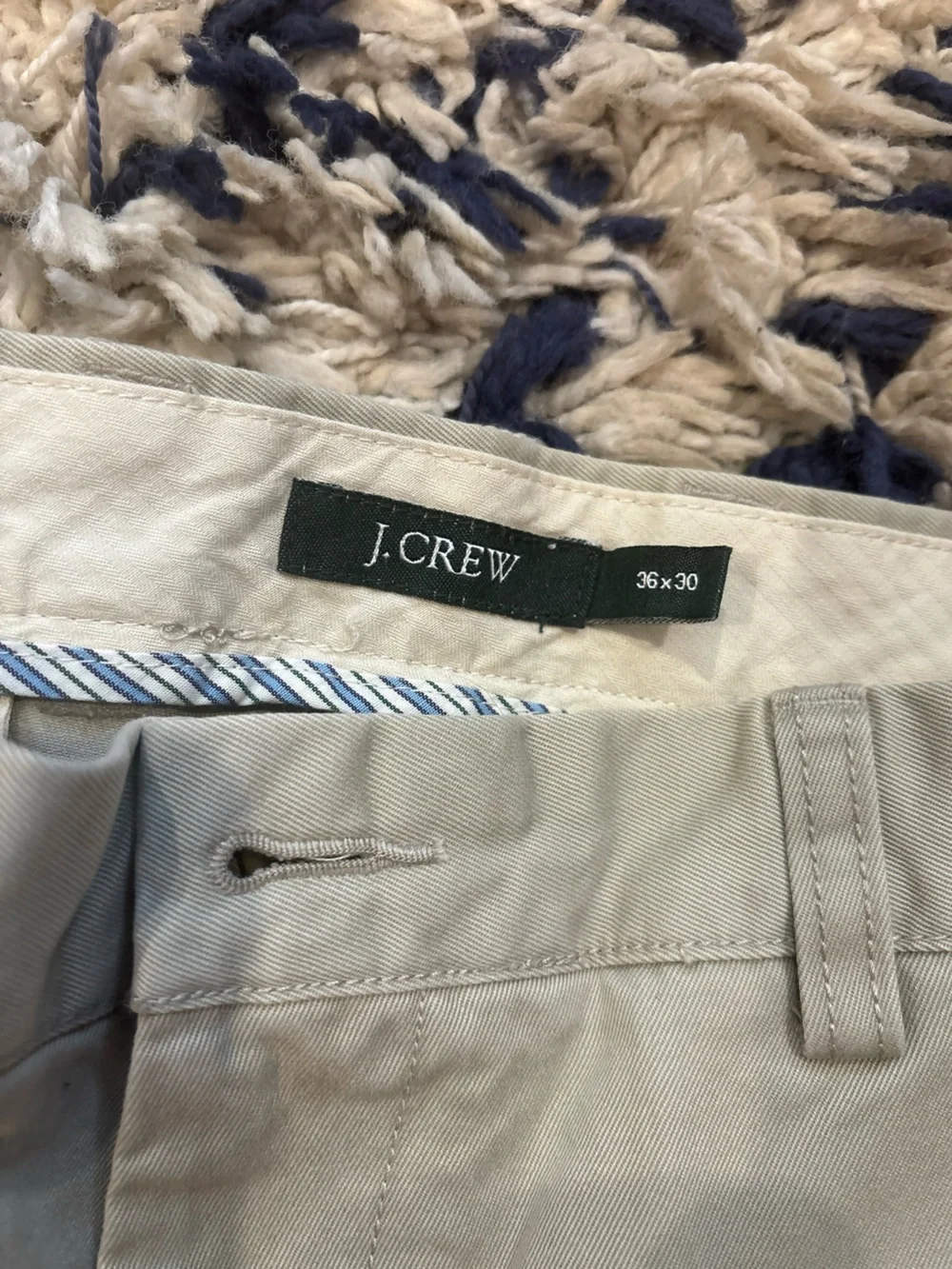 J. Crew Men's Light Tan cotton Chino Pants 36x30